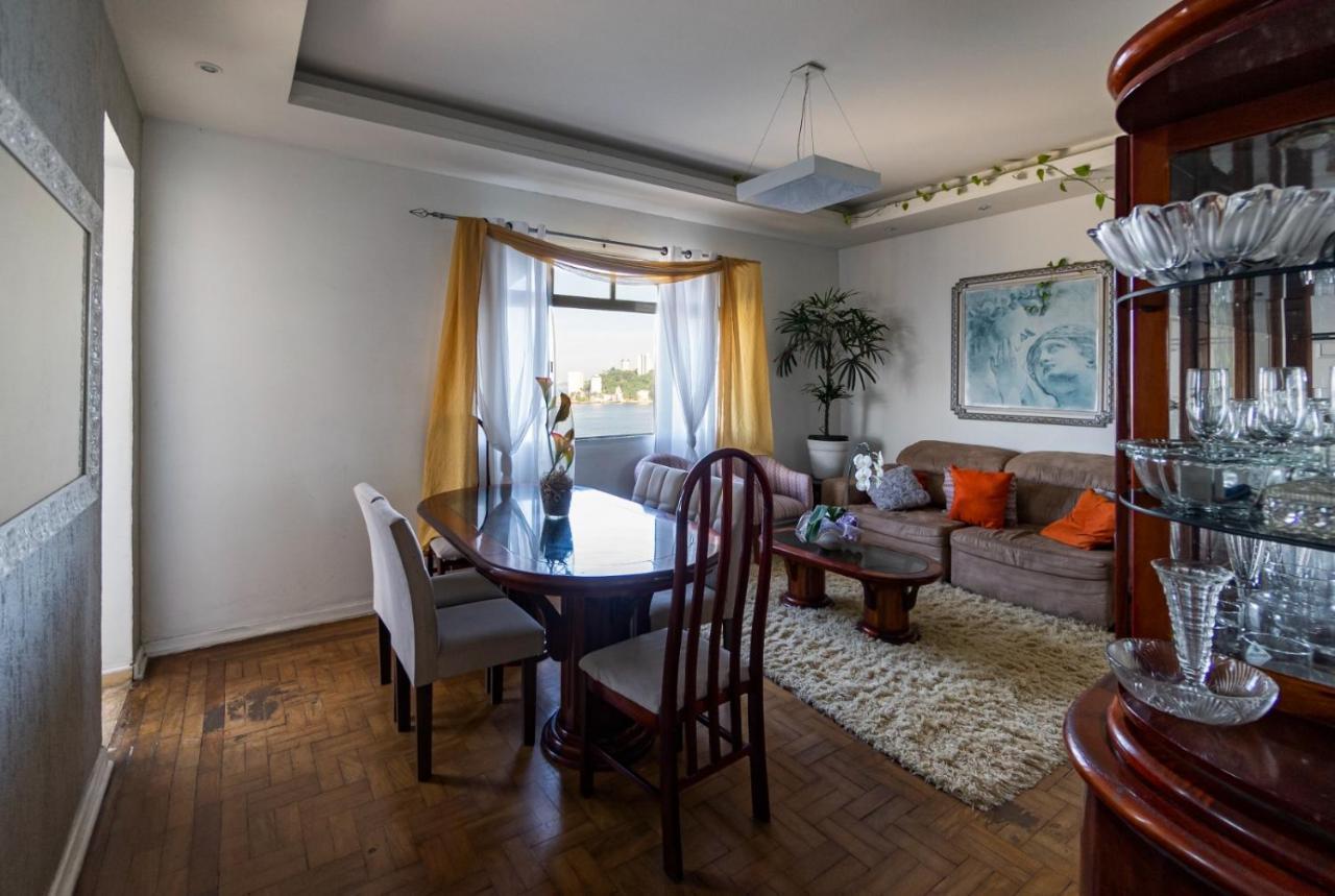 Apartamento Pe Na Areia São Vicente Esterno foto
